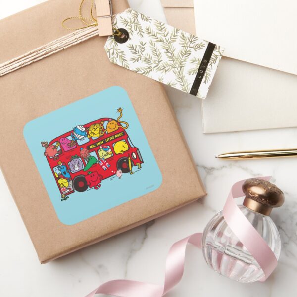 Mr_Men_&_Little_Miss_Bus_Square_Sticker_5 Mr Men Little Miss Bus Square Sticker