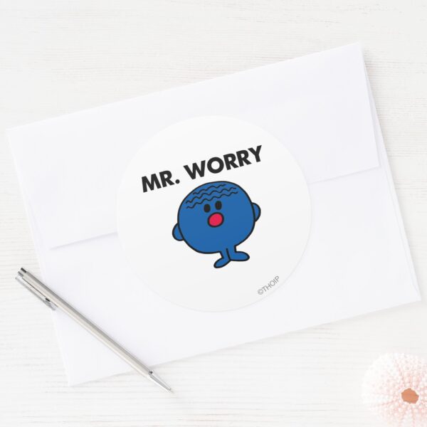 Mr_Worry_Classic_Classic_Round_Sticker_3 Mr Worry Classic Classic Round Sticker