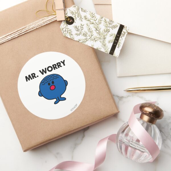 Mr_Worry_Classic_Classic_Round_Sticker_5 Mr Worry Classic Classic Round Sticker