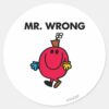 Mr_Wrong_Classic_Classic_Round_Sticker_1 Mr Wrong Classic Classic Round Sticker