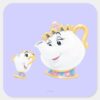 Mrs._Potts_and_Chip_Square_Sticker_1 Mrs. Potts And Chip Square Sticker