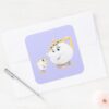Mrs._Potts_and_Chip_Square_Sticker_3 Mrs. Potts And Chip Square Sticker