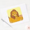 Mufasa Simba Resting Square Sticker