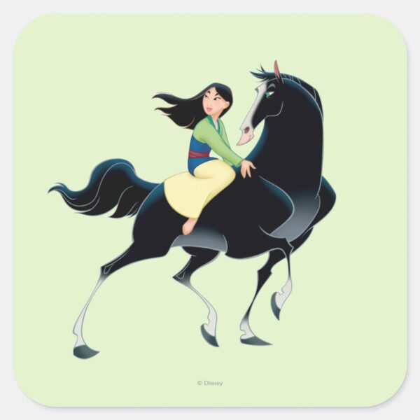 Mulan_and_Khan_Square_Sticker_1 Mulan And Khan Square Sticker