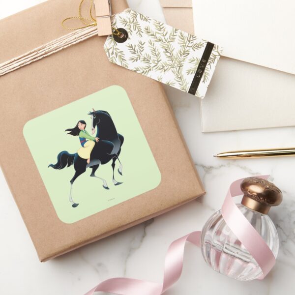 Mulan_and_Khan_Square_Sticker_5 Mulan And Khan Square Sticker