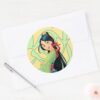 Mulan_and_Mushu_Classic_Round_Sticker_3 Mulan And Mushu Classic Round Sticker