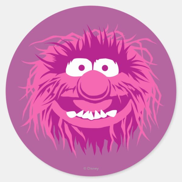 Muppets_Animal_2_Classic_Round_Sticker_1 Muppets Animal 2 Classic Round Sticker