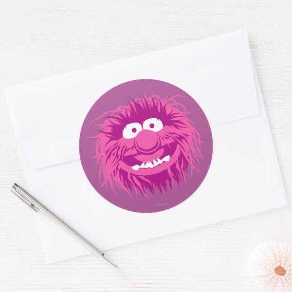 Muppets_Animal_2_Classic_Round_Sticker_3 Muppets Animal 2 Classic Round Sticker