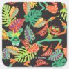 Muppets___Tropical_Kermit_&_Animal_Pattern_Square_Sticker_1 Muppets Tropical Kermit Animal Pattern Square Sticker