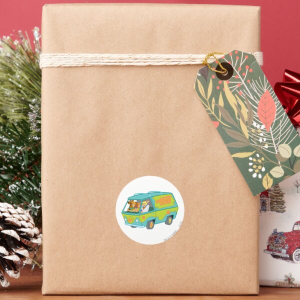 Mystery_Machine_Fright_Classic_Round_Sticker_6 Mystery Machine Fright Classic Round Sticker