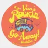 Mystery_Machine__If_The_Van's_Rockin'...__Classic_Round_Sticker_1 Mystery Machine If The Vans Rockin. Classic Round Sticker