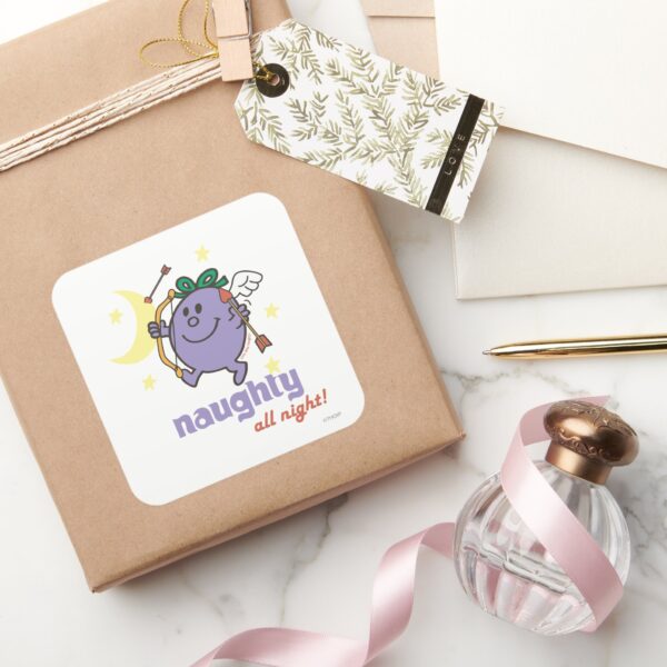 Naughty_All_Night!_Square_Sticker_5 Naughty All Night Square Sticker