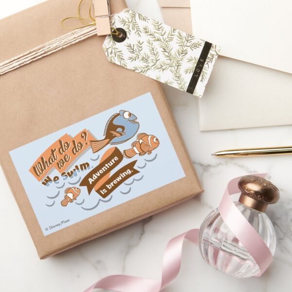 Nemo,_Marlin_&_Dory___Adventure_is_Brewing_Rectangular_Sticker_5 Nemo Marlin Dory Adventure Is Brewing Rectangular Sticker