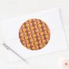 Nemo_Retro_Pattern_Classic_Round_Sticker_3 Nemo Retro Pattern Classic Round Sticker
