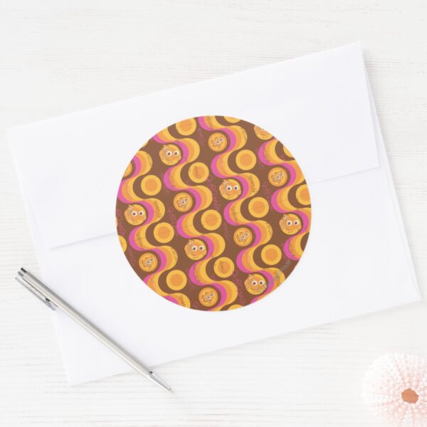 Nemo_Retro_Pattern_Classic_Round_Sticker_3 Nemo Retro Pattern Classic Round Sticker