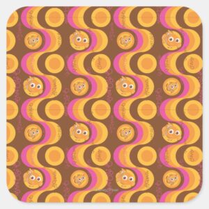 Nemo Retro Pattern Square Sticker