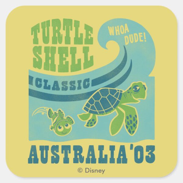 Nemo_and_Crush_-_Australia_'03_Square_Sticker_1 Nemo And Crush Australia 03 Square Sticker