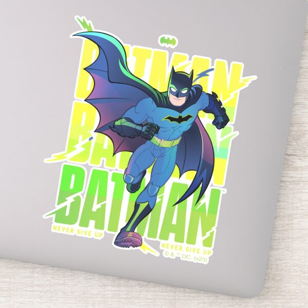 Never_Give_Up_Batman_Running_Graphic_Sticker_1 Never Give Up Batman Running Graphic Sticker