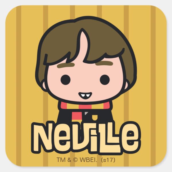 Neville_Longbottom_Cartoon_Character_Art_Square_Sticker_1 Neville Longbottom Cartoon Character Art Square Sticker