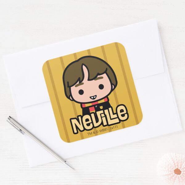 Neville_Longbottom_Cartoon_Character_Art_Square_Sticker_3 Neville Longbottom Cartoon Character Art Square Sticker