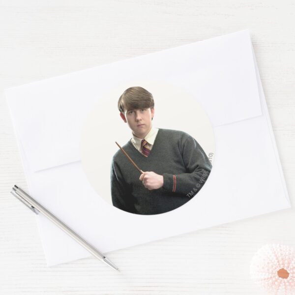 Neville_Longbottom_Crossed_Arms_Classic_Round_Sticker_3 Neville Longbottom Crossed Arms Classic Round Sticker