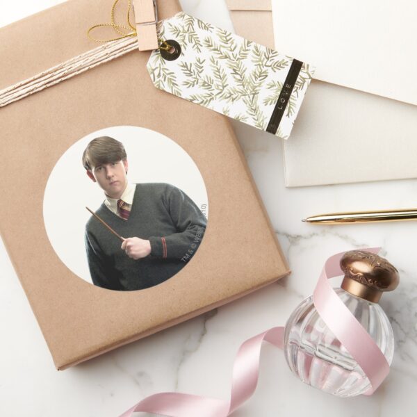Neville_Longbottom_Crossed_Arms_Classic_Round_Sticker_5 Neville Longbottom Crossed Arms Classic Round Sticker