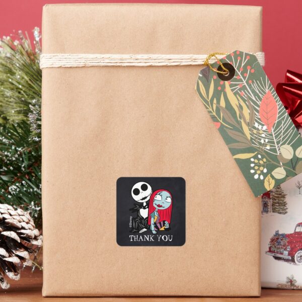 Nightmare_Before_Christmas_Birthday_Square_Sticker_7 Nightmare Before Christmas Birthday Square Sticker