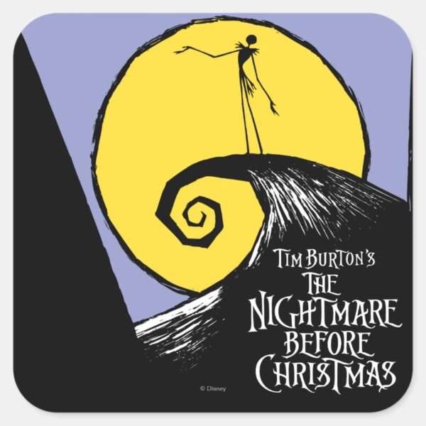Nightmare Before Christmas Square Sticker