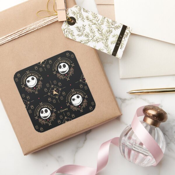 Nightmare_Before_Christmas___Cheers_and_Scares_Square_Sticker_5 Nightmare Before Christmas Cheers And Scares Square Sticker