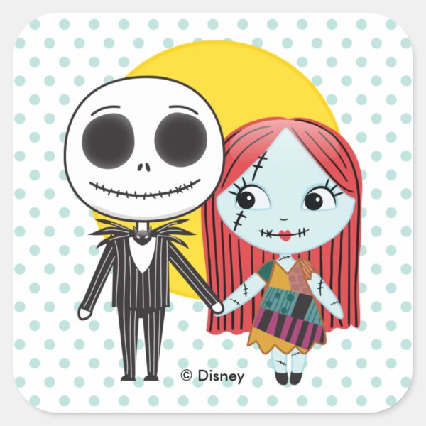 Nightmare_Before_Christmas___Jack_&_Sally_Emoji_Square_Sticker_2 Nightmare Before Christmas Jack Sally Emoji Square Sticker