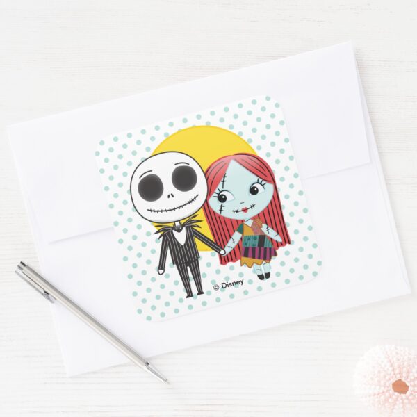 Nightmare_Before_Christmas___Jack_&_Sally_Emoji_Square_Sticker_4 Nightmare Before Christmas Jack Sally Emoji Square Sticker