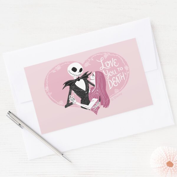 Nightmare_Before_Christmas___Love_You_To_Death_Rectangular_Sticker_3 Nightmare Before Christmas Love You To Death Rectangular Sticker