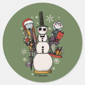 Nightmare_Before_Christmas___Nutcracker_Trio_Classic_Round_Sticker_1 Nightmare Before Christmas Nutcracker Trio Classic Round Sticker