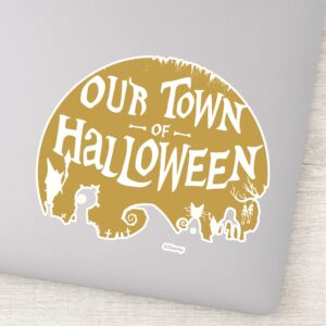 Nightmare Before Christmas Our Town Of Halloween Sticker