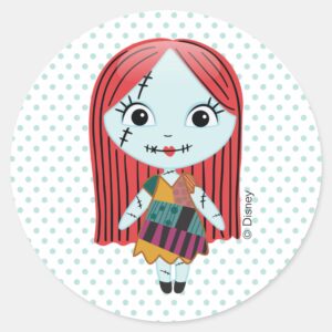 Nightmare Before Christmas Sally Emoji Classic Round Sticker