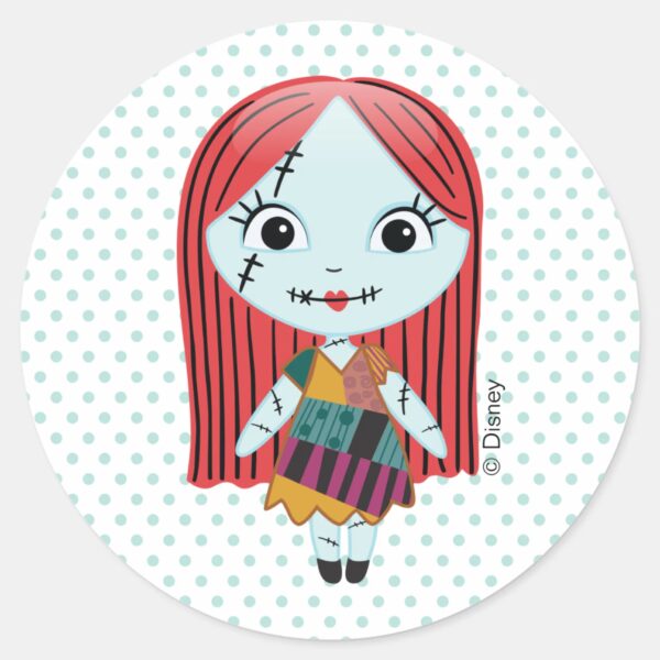 Nightmare_Before_Christmas___Sally_Emoji_Classic_Round_Sticker_2 Nightmare Before Christmas Sally Emoji Classic Round Sticker