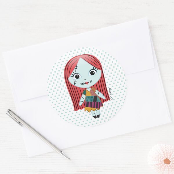 Nightmare_Before_Christmas___Sally_Emoji_Classic_Round_Sticker_4 Nightmare Before Christmas Sally Emoji Classic Round Sticker