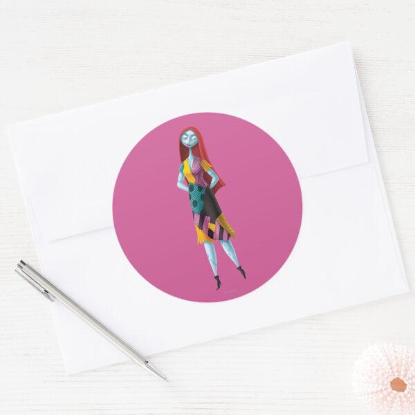 Nightmare_Before_Christmas___Sally_Standing_Classic_Round_Sticker_3 Nightmare Before Christmas Sally Standing Classic Round Sticker