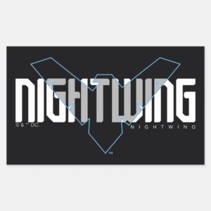 Nightwing_Hi-Tech_Name_Graphic_Rectangular_Sticker_1 Nightwing Hi Tech Name Graphic Rectangular Sticker