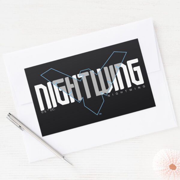 Nightwing_Hi-Tech_Name_Graphic_Rectangular_Sticker_3 Nightwing Hi Tech Name Graphic Rectangular Sticker