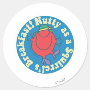Nutty As A Squirrels Breakfast Classic Round Sticker