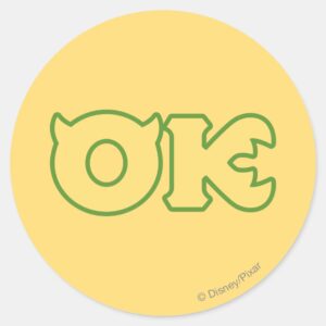 OK Logo Classic Round Sticker