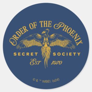 ORDER OF THE PHOENIX Secret Society Graphic Classic Round Sticker