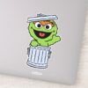 O Is For Oscar The Grouch Add Your Name Sticker