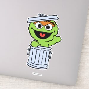 O Is For Oscar The Grouch Add Your Name Sticker