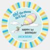 Oh,_The_Places_He'll_Go!_-_First_Birthday_Classic_Round_Sticker_1 Oh The Places Hell Go First Birthday Classic Round Sticker