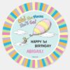 Oh,_The_Places_She'll_Go!_-_First_Birthday_Classic_Round_Sticker_1 Oh The Places Shell Go First Birthday Classic Round Sticker