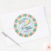 Oh,_The_Places_She'll_Go!_-_First_Birthday_Classic_Round_Sticker_3 Oh The Places Shell Go First Birthday Classic Round Sticker
