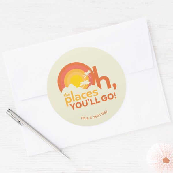 Oh,_The_Places_You'll_Go!_Landscape_Typography_Classic_Round_Sticker_3 Oh The Places Youll Go Landscape Typography Classic Round Sticker