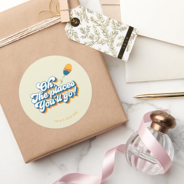 Oh,_The_Places_You'll_Go!_Quote_with_Balloon_Classic_Round_Sticker_5 Oh The Places Youll Go Quote With Balloon Classic Round Sticker